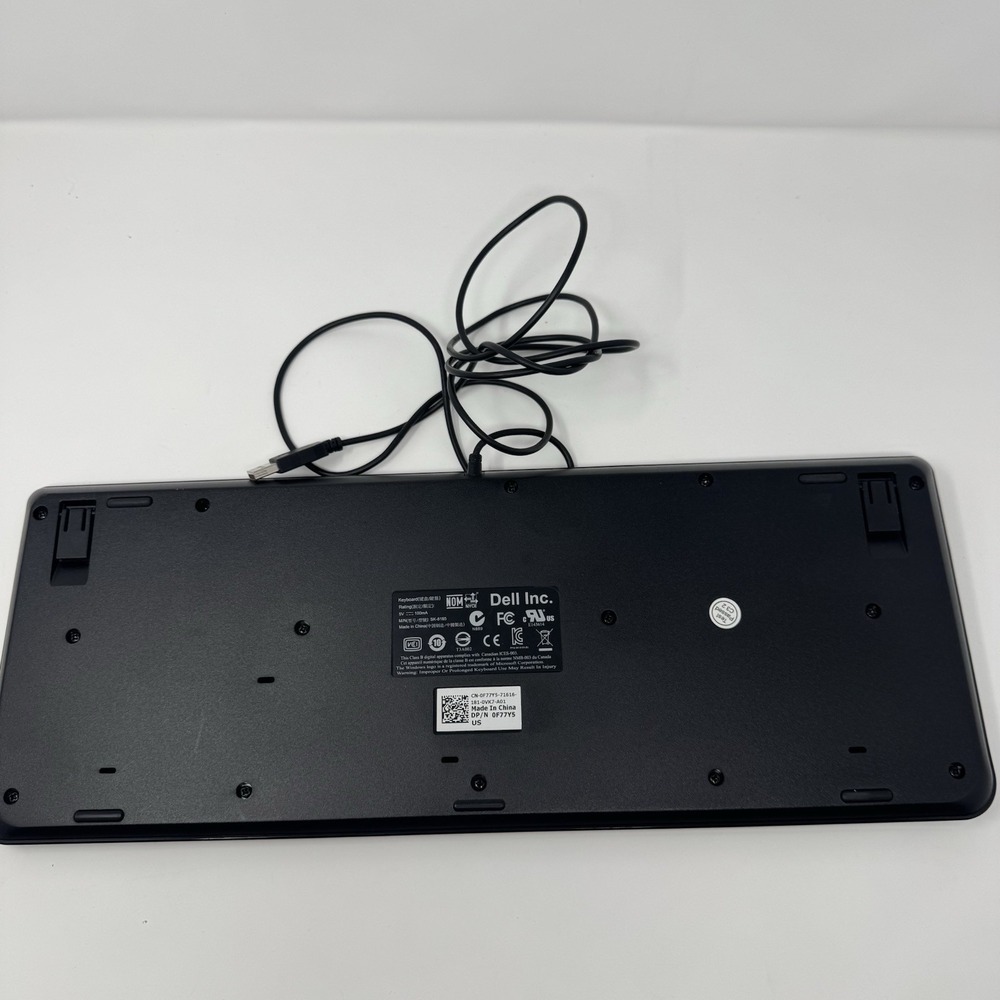 Dell SK-8165 USB Keyboard With Multimedia Keys TESTED WORKS Black - Picture 11 of 13